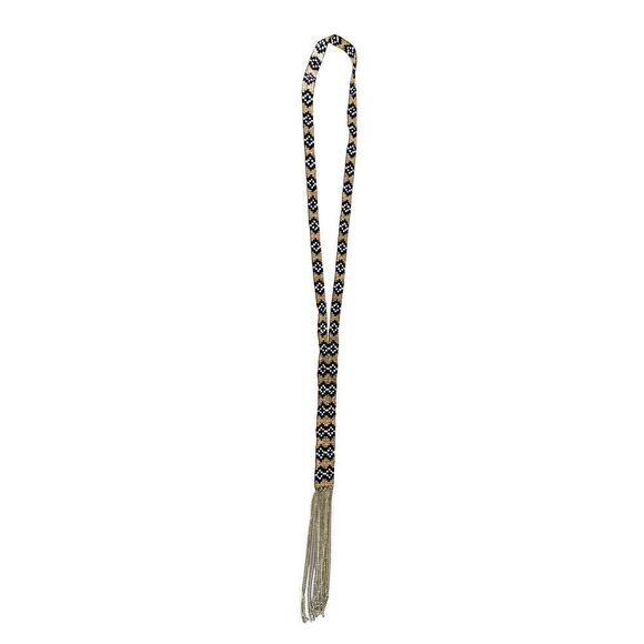 Vintage 70’s Southwest Beaded Fringe Necklace - Picture 8 of 9